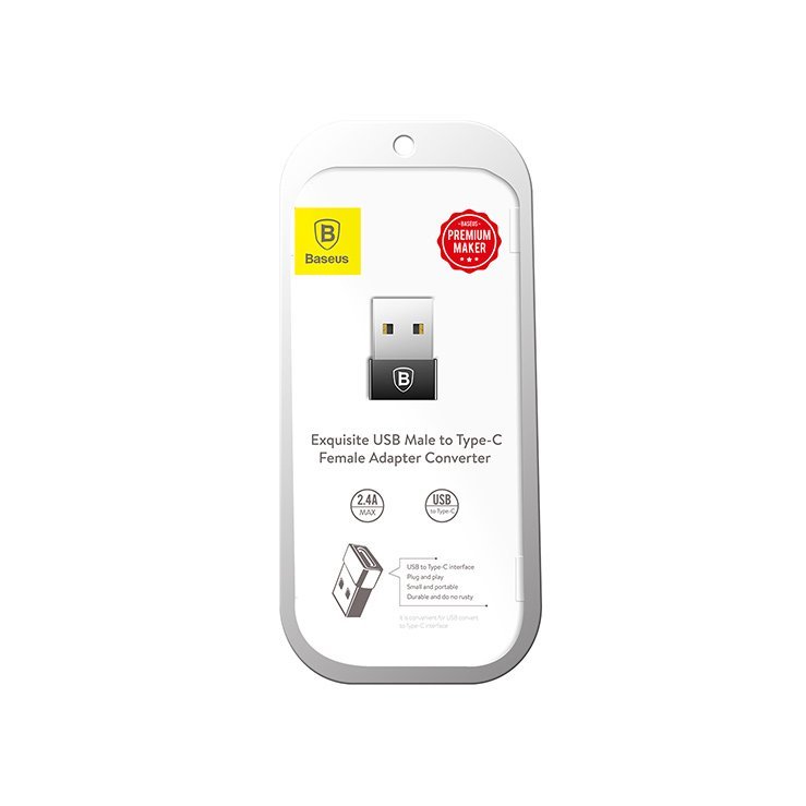 Baseus Exquisite USB Male to Type-C Female Adapter Converter - Image 5