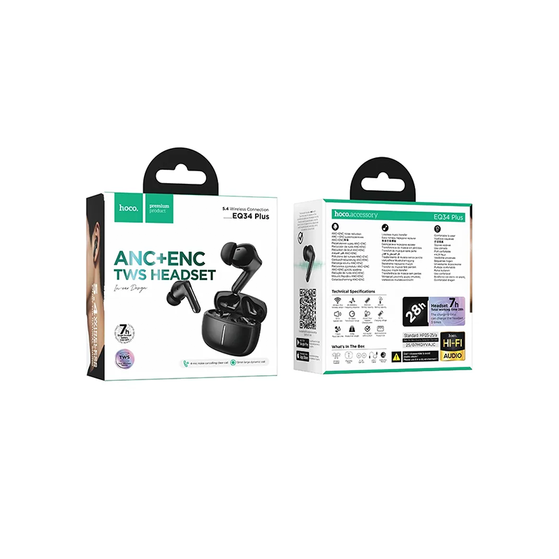 Hoco EQ34 Plus TWS Earbuds - Image 2