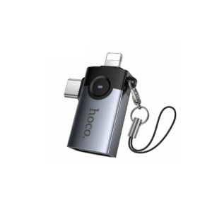 Hoco UA46D 2-in-1 OTG Adapter Lightning & Type-C to USB Converter