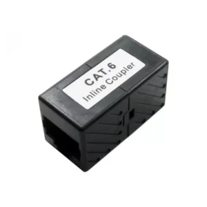 RS PRO Single-Port RJ45 Female Coupler Cat6 Unshielded 30 mm Length, Black