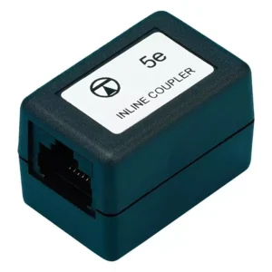TUK IN-LINE COUPLER, RJ45, JACK, 8P8C, CAT5E, FACBK