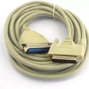 Pac 5 Metre LPT Printer Patch Cable White for Computer, Printer, Scanner, Laptop White for Computer, Printer, Scanner, Laptop