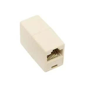 FEDUS RJ45 Ethernet Coupler Female to Female Beige Female-to-Female (Pack of 2 Pcs)