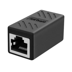 LOTA RJ45 Coupler Female to Female Black for Network Cable Extension, MST-3132-LT