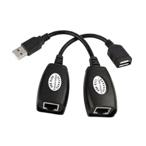 PremiumAV USB Male to RJ45 Extension Adapter Black, MST-124