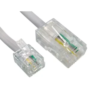 RS PRO Telephone Cable Polyvinyl Chloride RJ11, RJ45 Male Connector 3 m Length White, 2662473