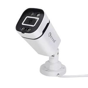 Zysk Full Colour Outdoor Camera 5 MP White with 4 LED, Support POE & NVR, Built-in Mic ZY-5MP-SLIP-Bullet